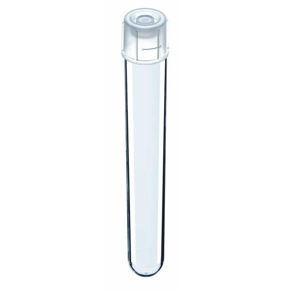 Labcon North America Culture tubes, Polystyrene, Non-graduated, 17x100 mm, Sterile w/2 Position Cap, 500/PK 168597LC
